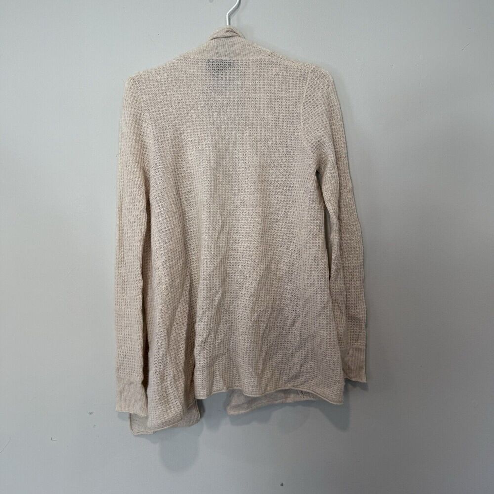 Bloomingdales Aqua Drape Open Front 100% Cashmere Cardigan Sweater XS $198 1637 - Picture 6 of 6
